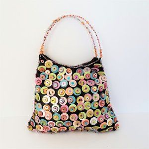 Lively Colorful Sequined Hand Purse Clutch Bag